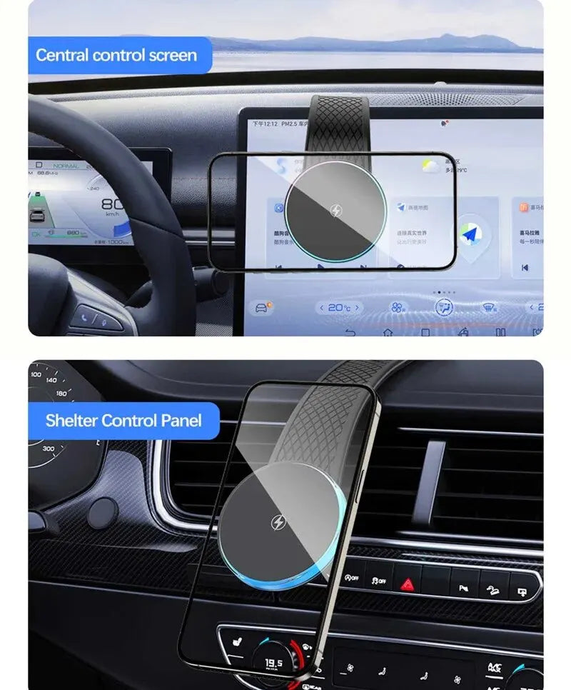 CarzHive MagSafe RGB 
Wireless Car Charger — 
15W Fast Charging
