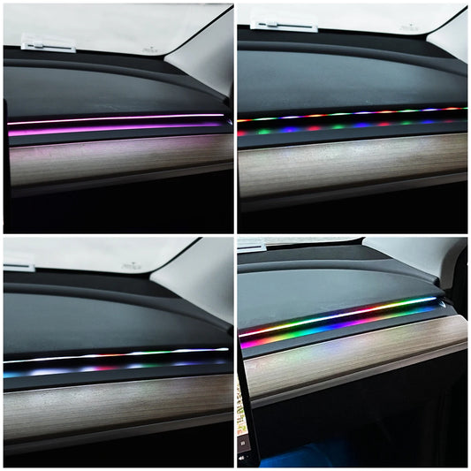 CarzHive RGB Car Ambient 
Light Kit — 64 Colors, App 
Control + Music Sync