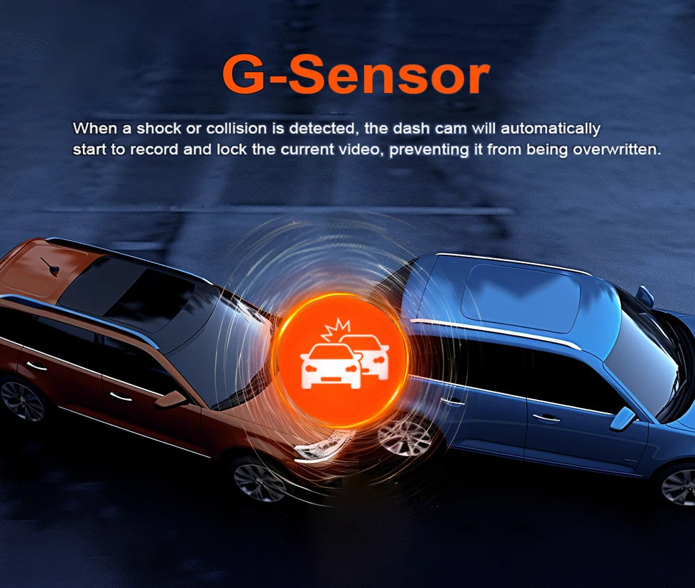 CarzHive 4K Dual Dash Cam — 
GPS + WiFi + 24H Parking 
Monitor + Night Vision